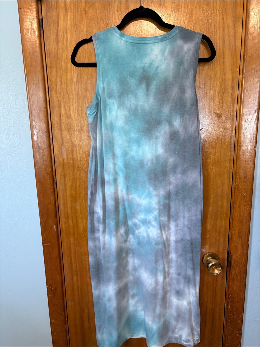Sonoma Teal Tie-Dye Sleeveless Maxi Dress - Size M - Picture 3 of 8